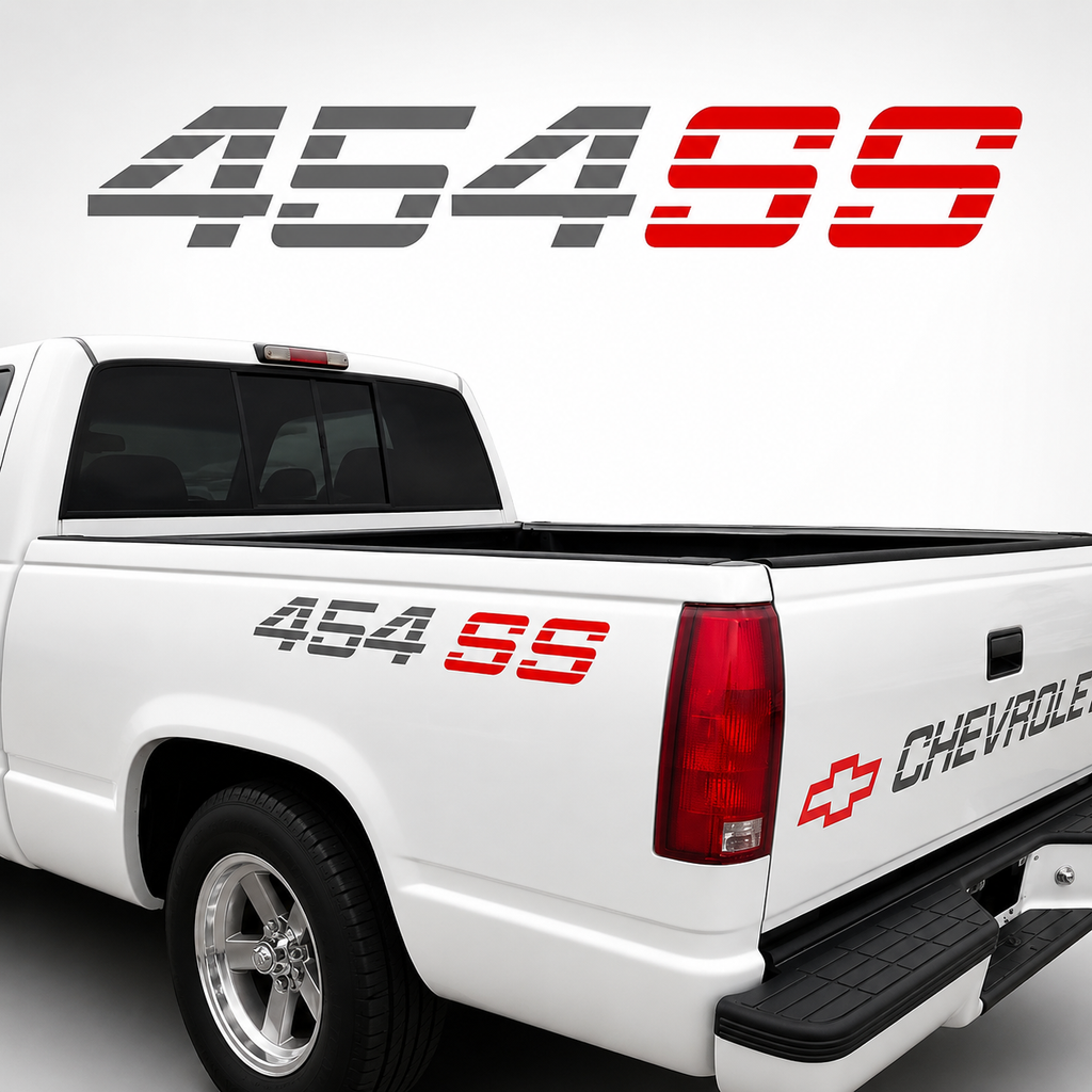 Kit Calcomanías Chevrolet 454SS – 3 Piezas en Vinil