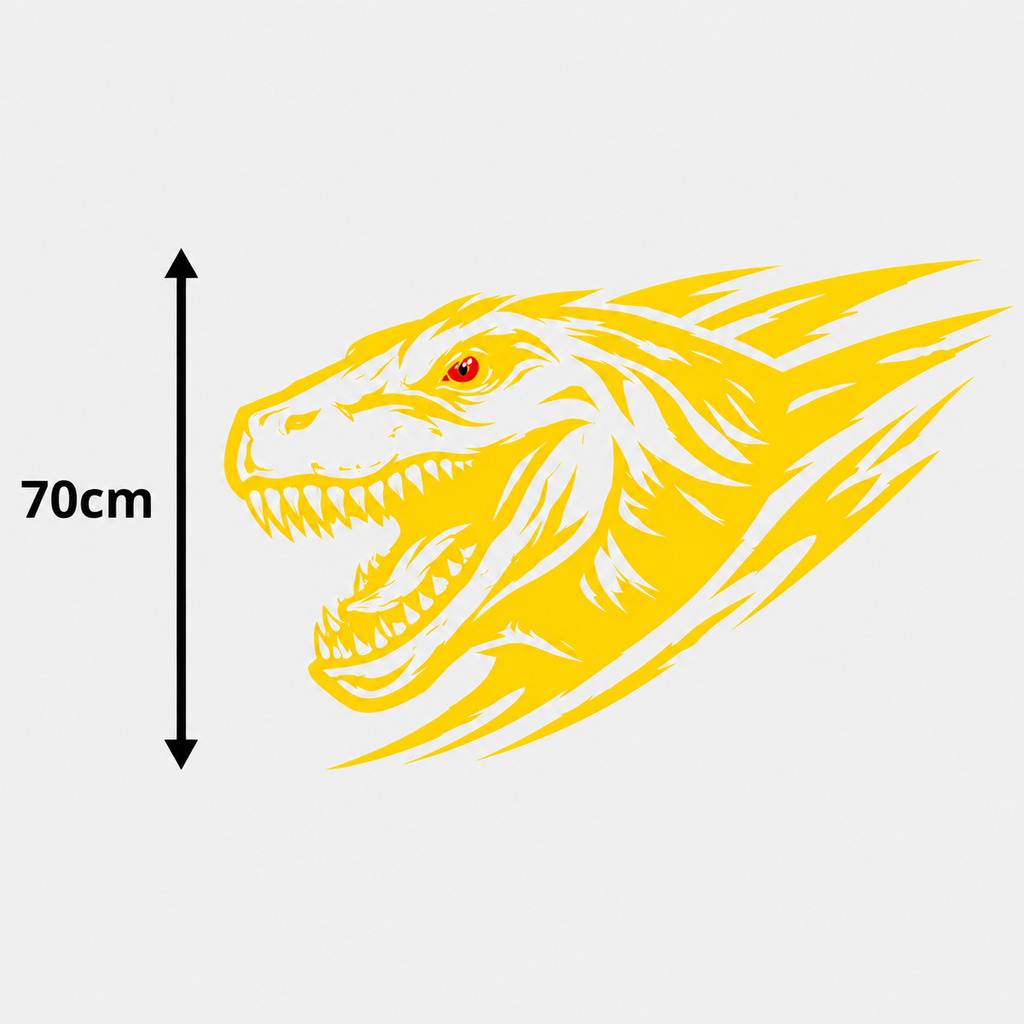 Calcomanía Raptor Dinámico 70 cm – Diseño Deportivo Off-Road