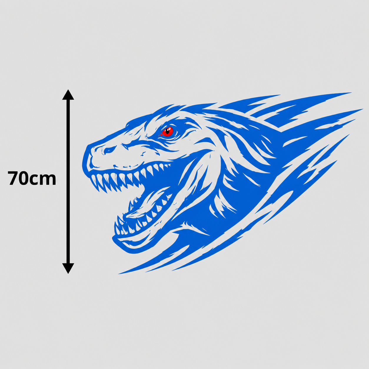 Calcomanía Raptor Dinámico 70 cm – Diseño Deportivo Off-Road