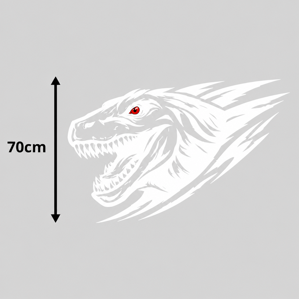 Calcomanía Raptor Dinámico 70 cm – Diseño Deportivo Off-Road