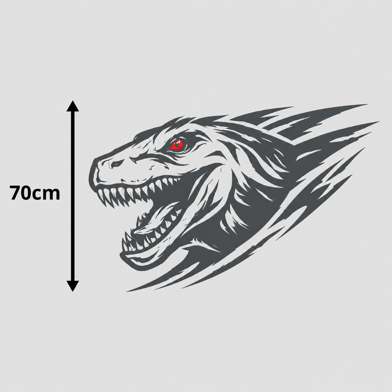 Calcomanía Raptor Dinámico 70 cm – Diseño Deportivo Off-Road