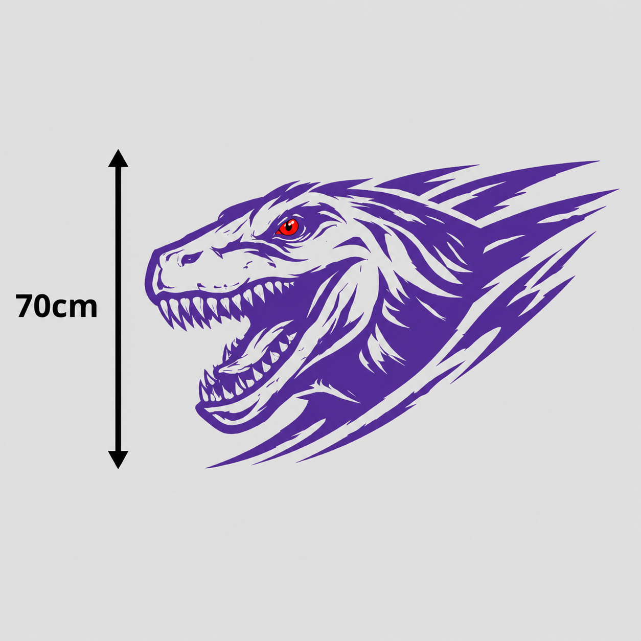 Calcomanía Raptor Dinámico 70 cm – Diseño Deportivo Off-Road