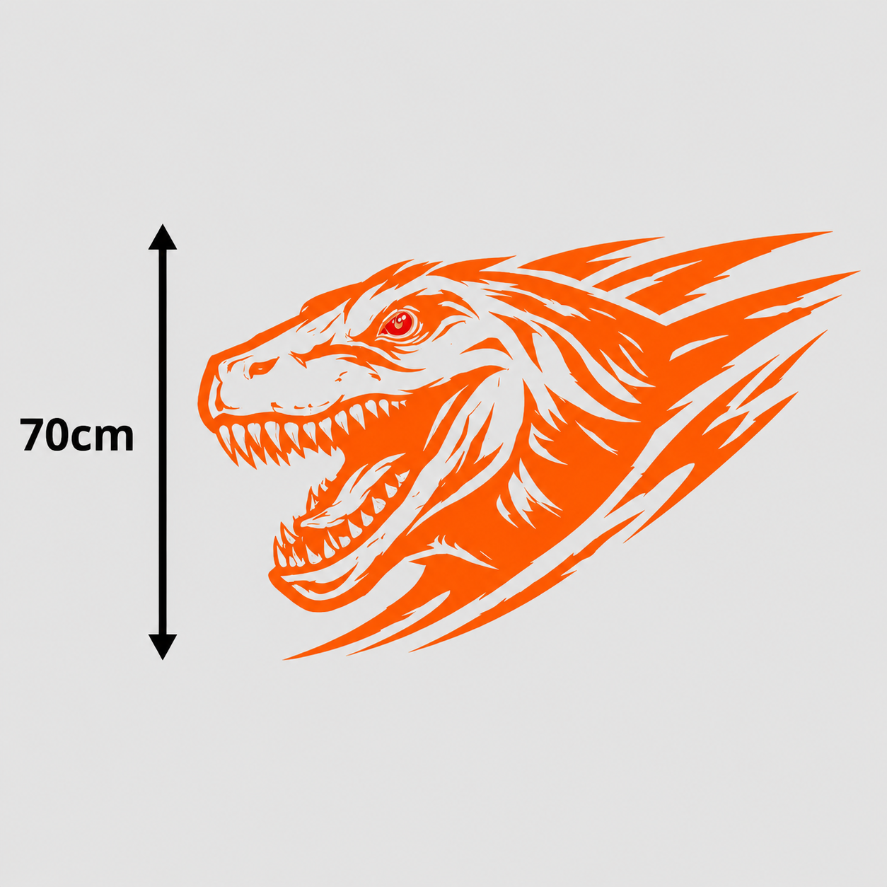 Calcomanía Raptor Dinámico 70 cm – Diseño Deportivo Off-Road