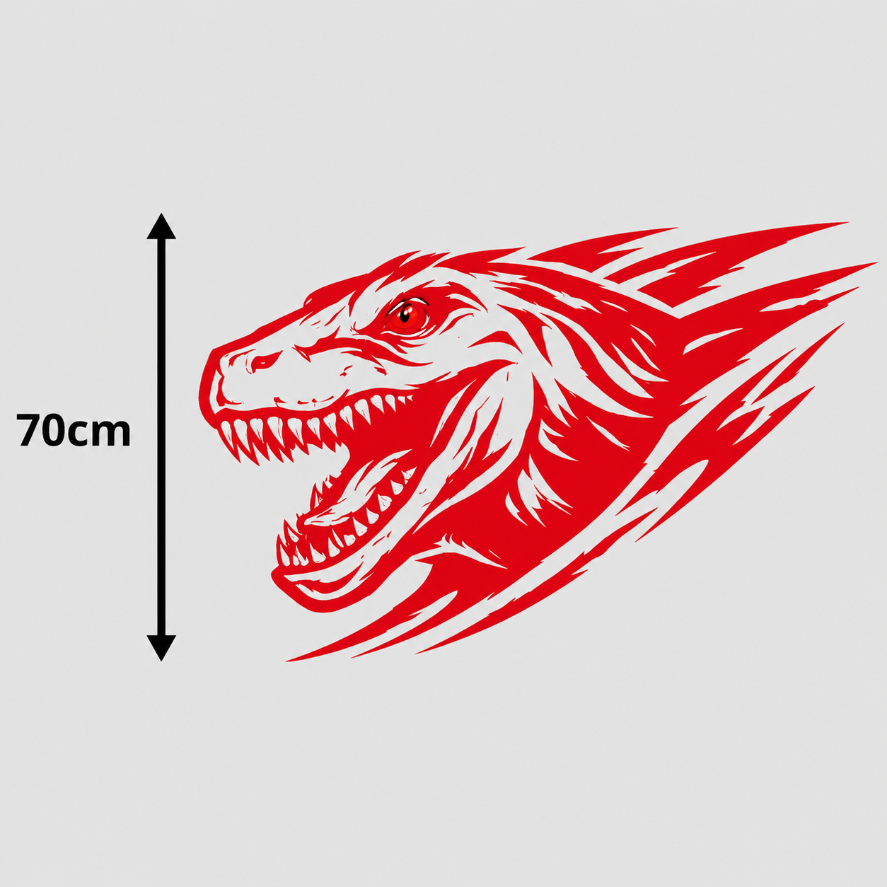 Calcomanía Raptor Dinámico 70 cm – Diseño Deportivo Off-Road