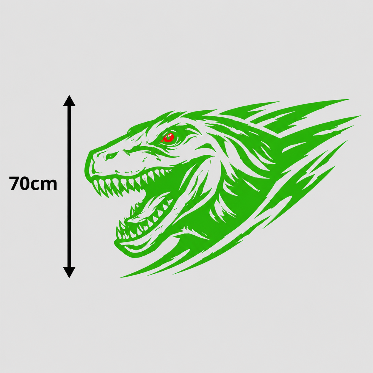 Calcomanía Raptor Dinámico 70 cm – Diseño Deportivo Off-Road