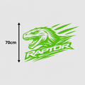 Calcomanía Raptor Dinosaurio con Texto 70 cm