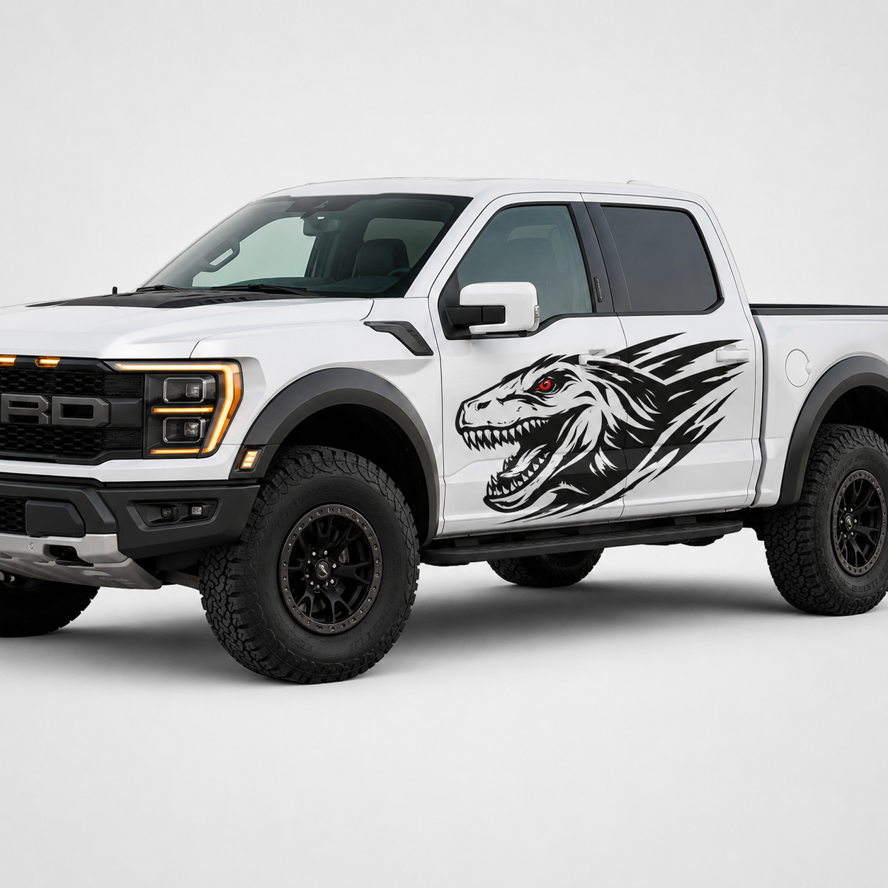Calcomanía Raptor Dinámico 70 cm – Diseño Deportivo Off-Road