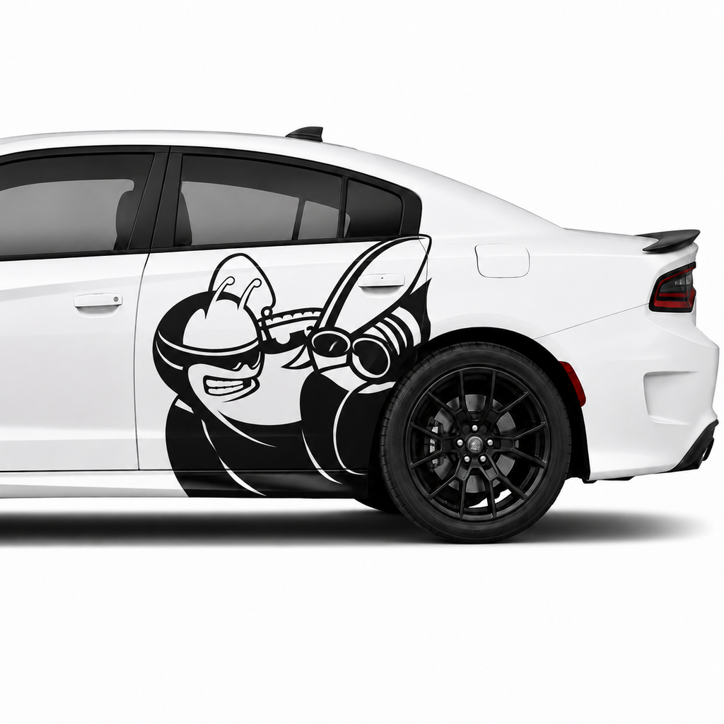 Calcomanía Super Bee para Dodge Charger | Vinil de Corte 100x93 cm