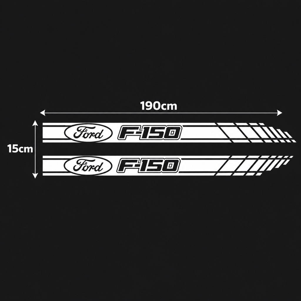 Kit Calcomanías Laterales Ford F-150 – 2 Piezas