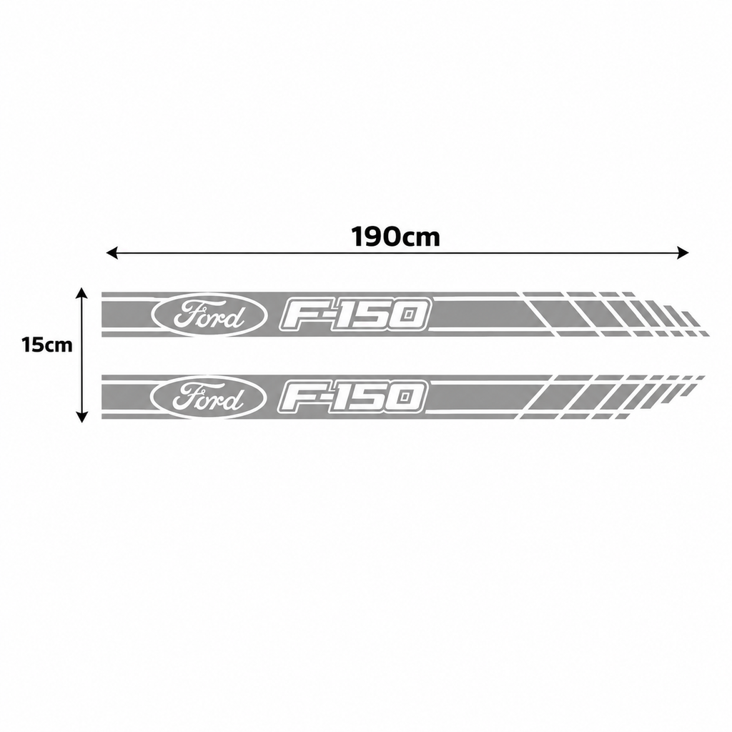 Kit Calcomanías Laterales Ford F-150 – 2 Piezas