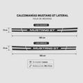 Calcomanías Mustang GT Laterales – Kit 2 Piezas
