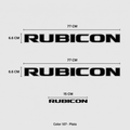 Kit Calcomanías Rubicon para Jeep – 3 Piezas