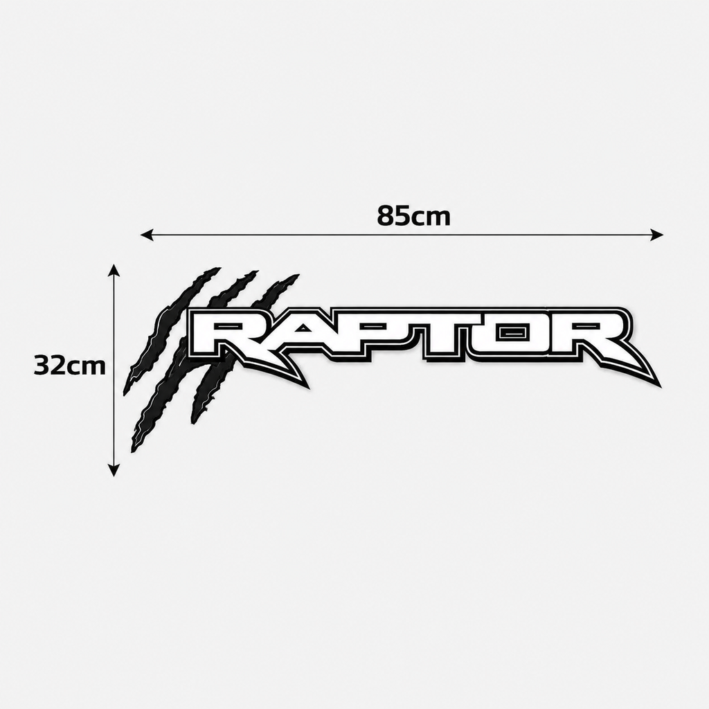 Kit Par Calcomanías Raptor 85x32 cm con Diseño de Garras