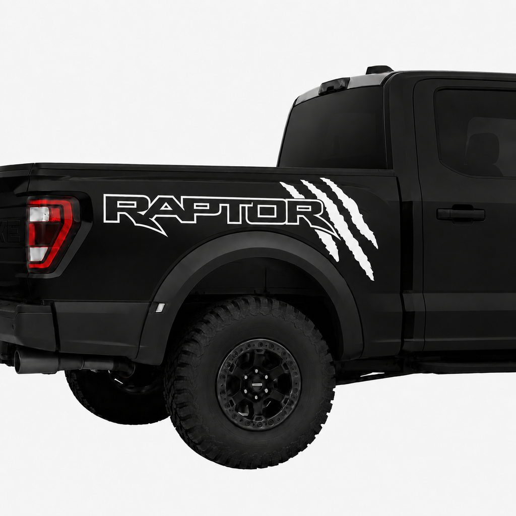 Kit Par Calcomanías Raptor 85x32 cm con Diseño de Garras
