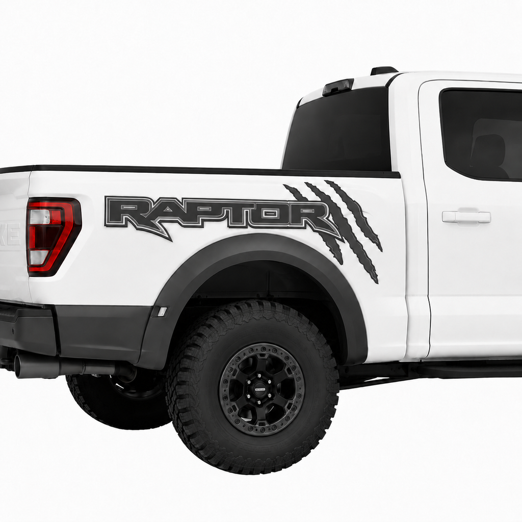 Kit Par Calcomanías Raptor 85x32 cm con Diseño de Garras