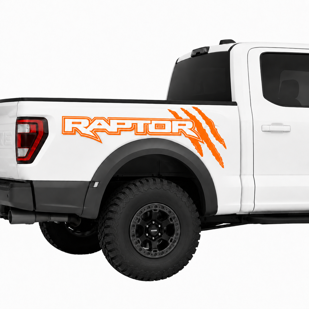 Kit Par Calcomanías Raptor 85x32 cm con Diseño de Garras