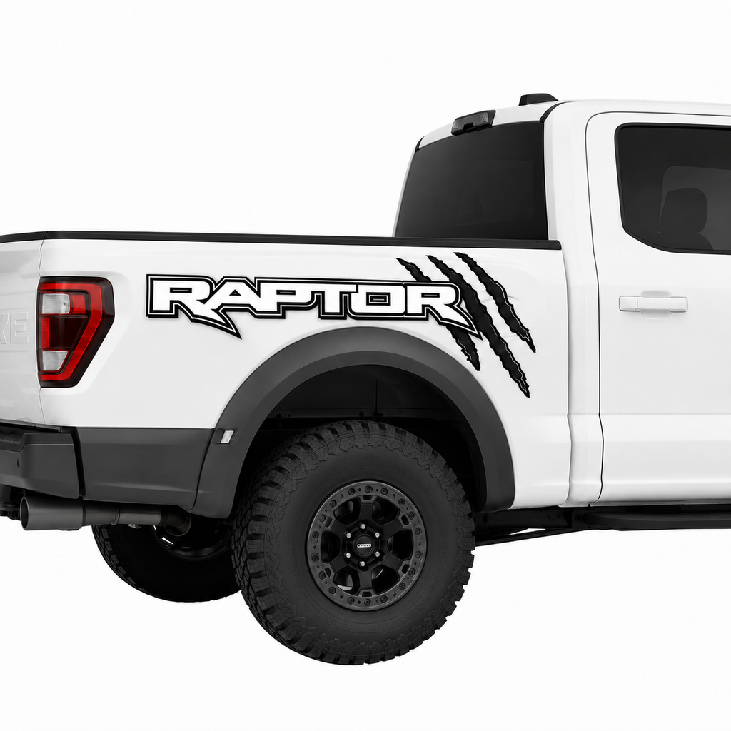 Kit Par Calcomanías Raptor 85x32 cm con Diseño de Garras