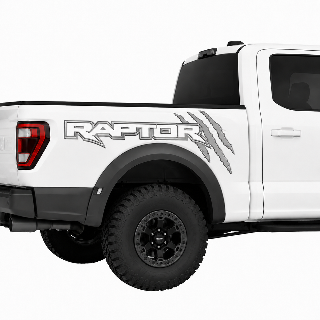 Kit Par Calcomanías Raptor 85x32 cm con Diseño de Garras