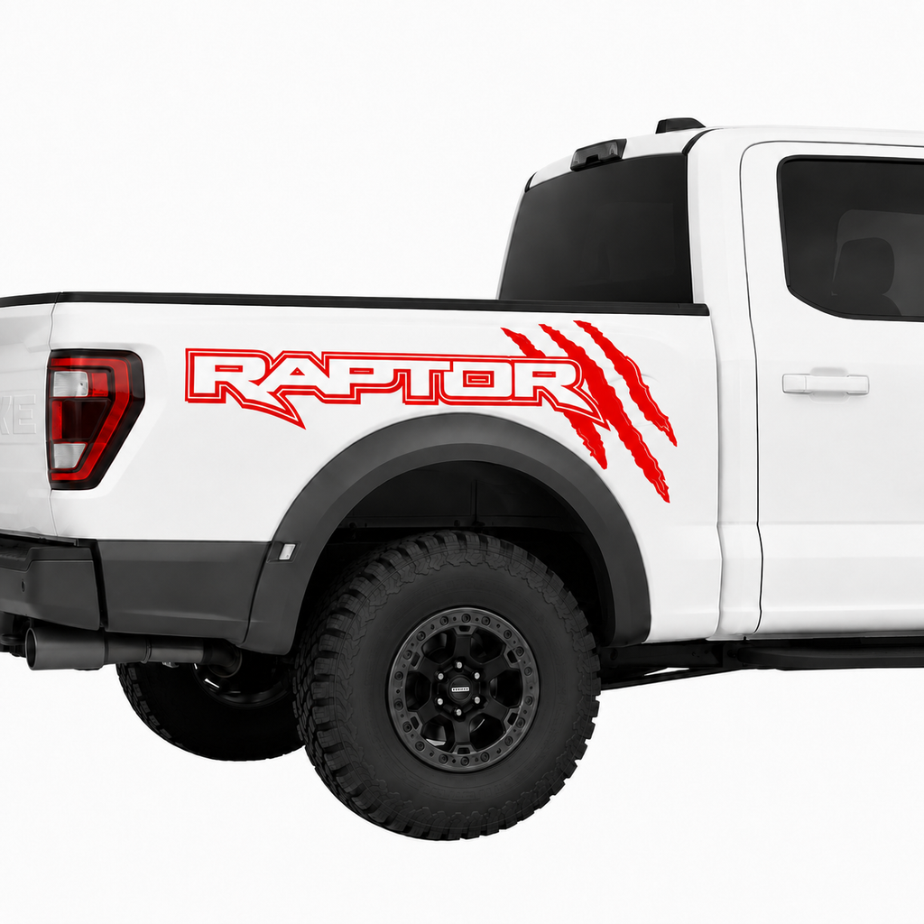 Kit Par Calcomanías Raptor 85x32 cm con Diseño de Garras