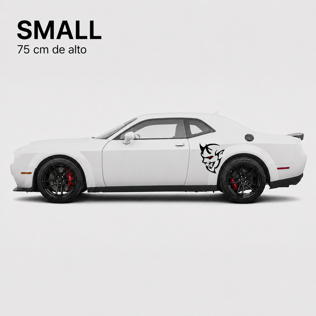 Kit de Calcomanías Dodge Demon para Auto | 2 Piezas