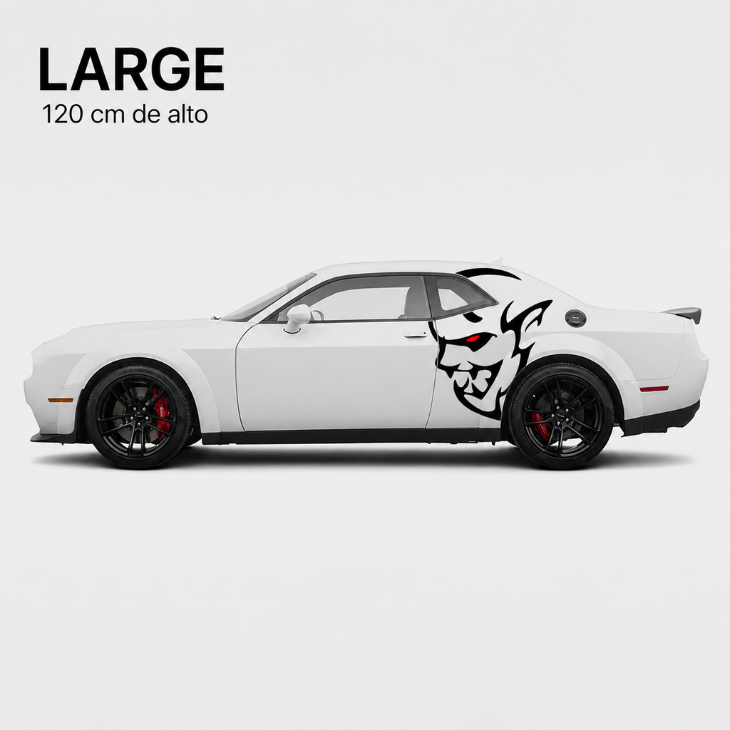 Kit de Calcomanías Dodge Demon para Auto | 2 Piezas