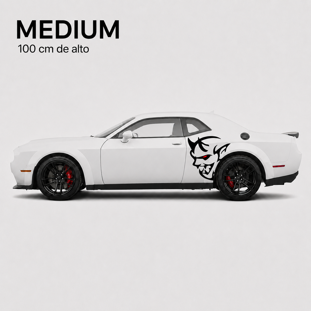 Kit de Calcomanías Dodge Demon para Auto | 2 Piezas