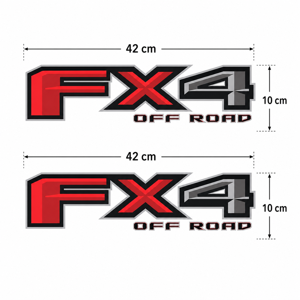 Calcomanía FX4 OFF ROAD Clásica para Pickup | Kit 2 Piezas