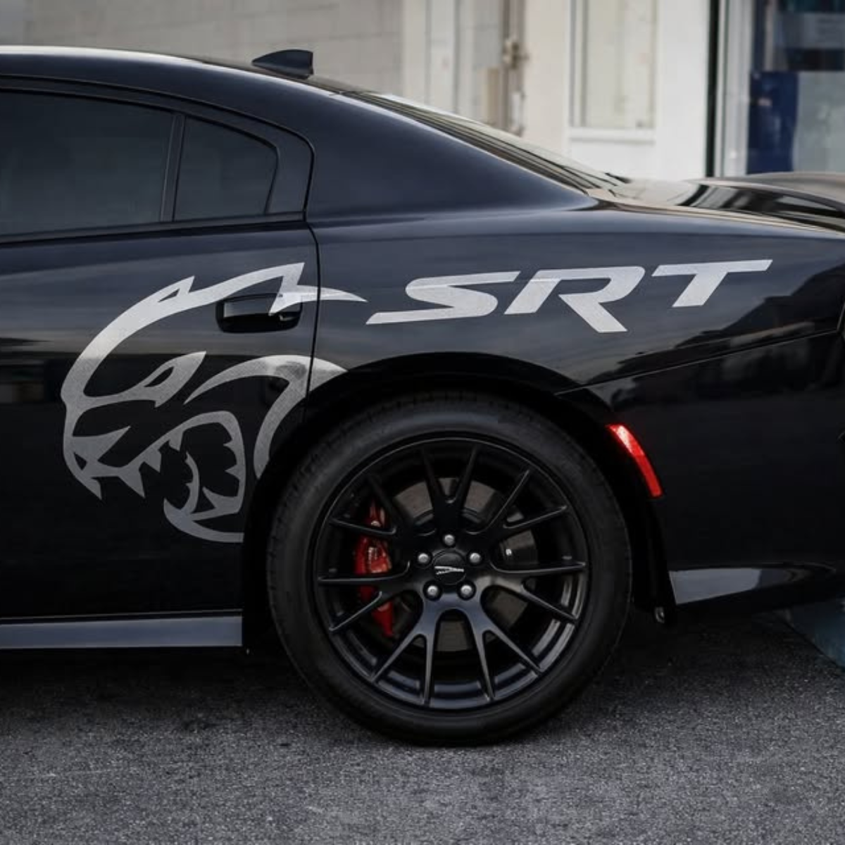 Sticker Lateral Hellcat SRT para Dodge Charger / Challenger