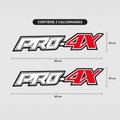 Calcomanías PRO-4X para Nissan Frontier 60x10 cm – Par en Vinil
