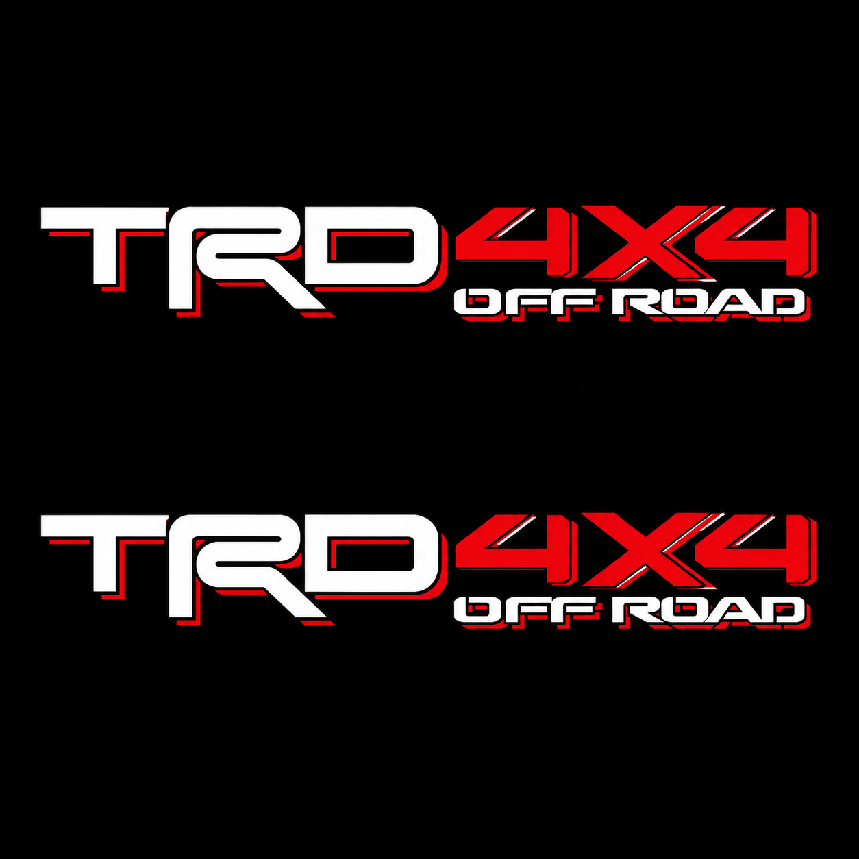 Calcomanías TRD 4X4 Off Road 55.7x8.3 cm – Par en Vinil