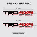 Calcomanías TRD 4X4 Off Road 55.7x8.3 cm – Par en Vinil