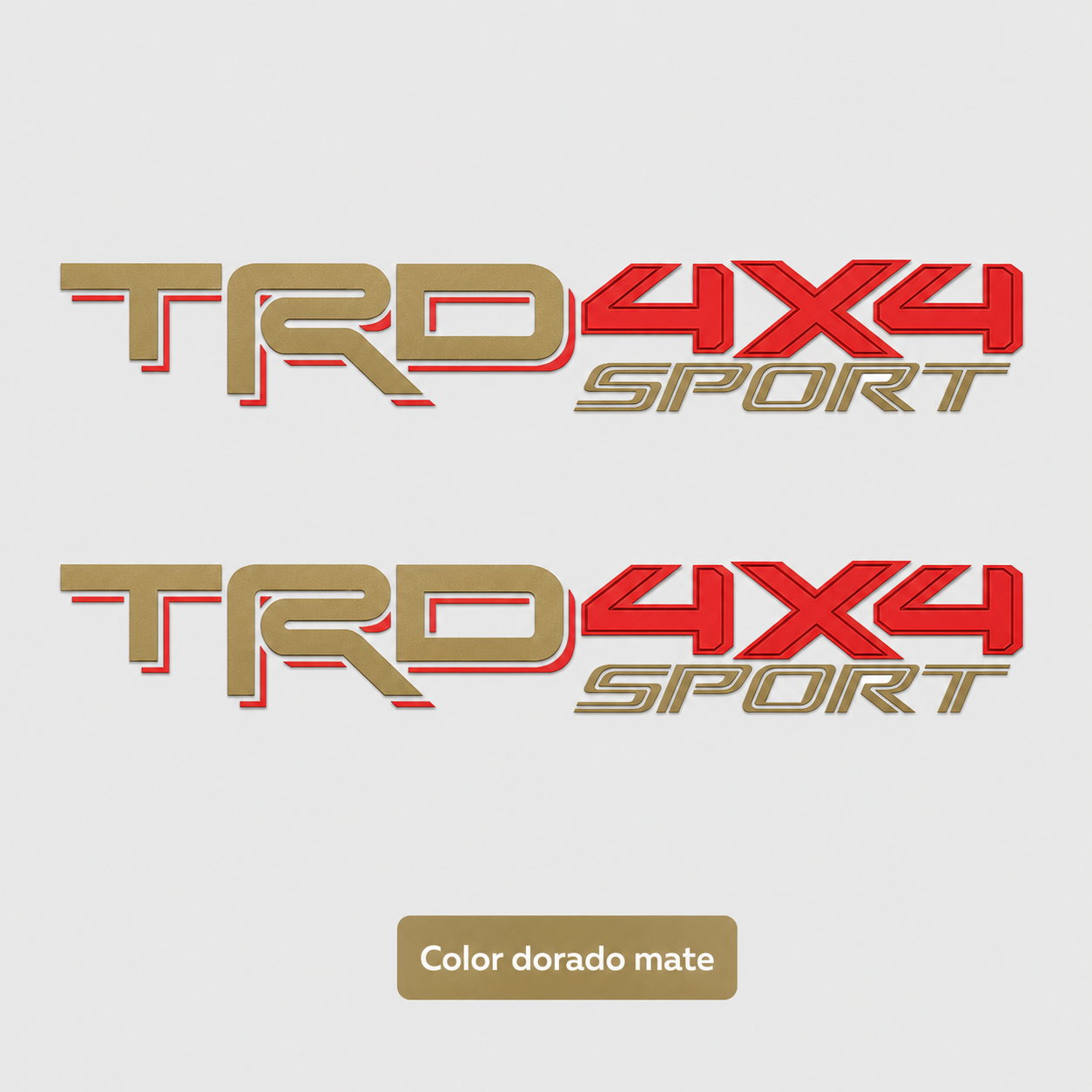 Calcomanías TRD 4X4 Sport 56x8.5 cm – Par en Vinil