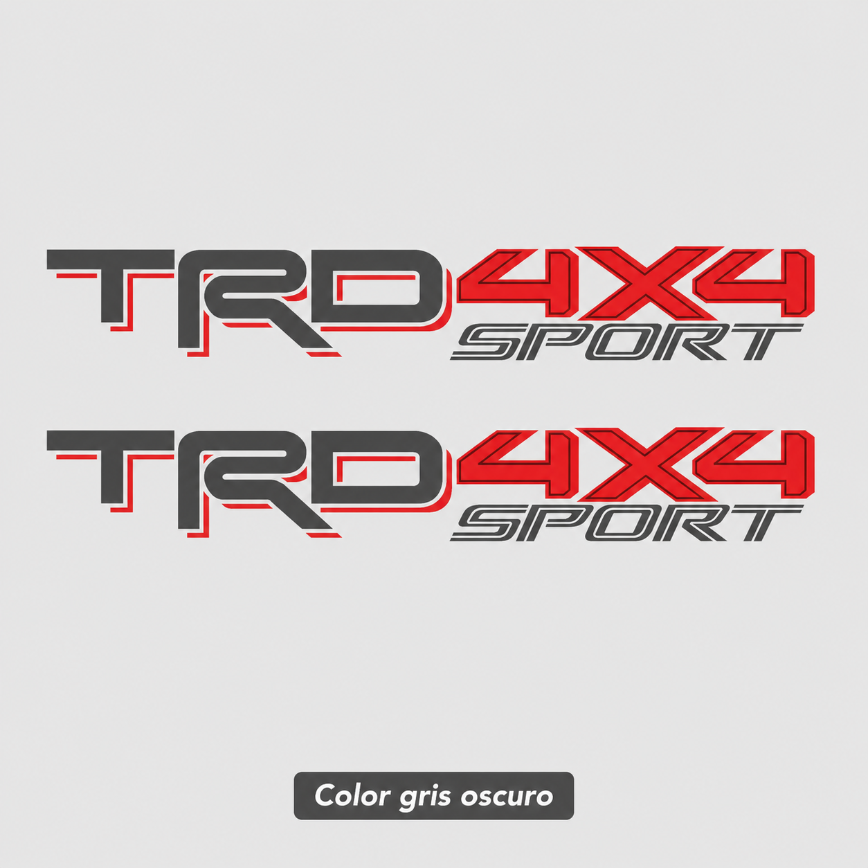 Calcomanías TRD 4X4 Sport 56x8.5 cm – Par en Vinil