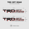 Calcomanías TRD Off Road Toyota Racing Development 53x8.3 cm – Par