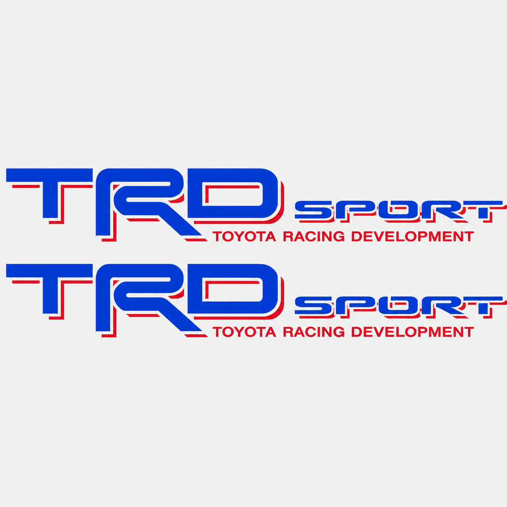 Calcomanías TRD Sport Toyota Racing Development 50.8x7.62 cm – Par en Vinil