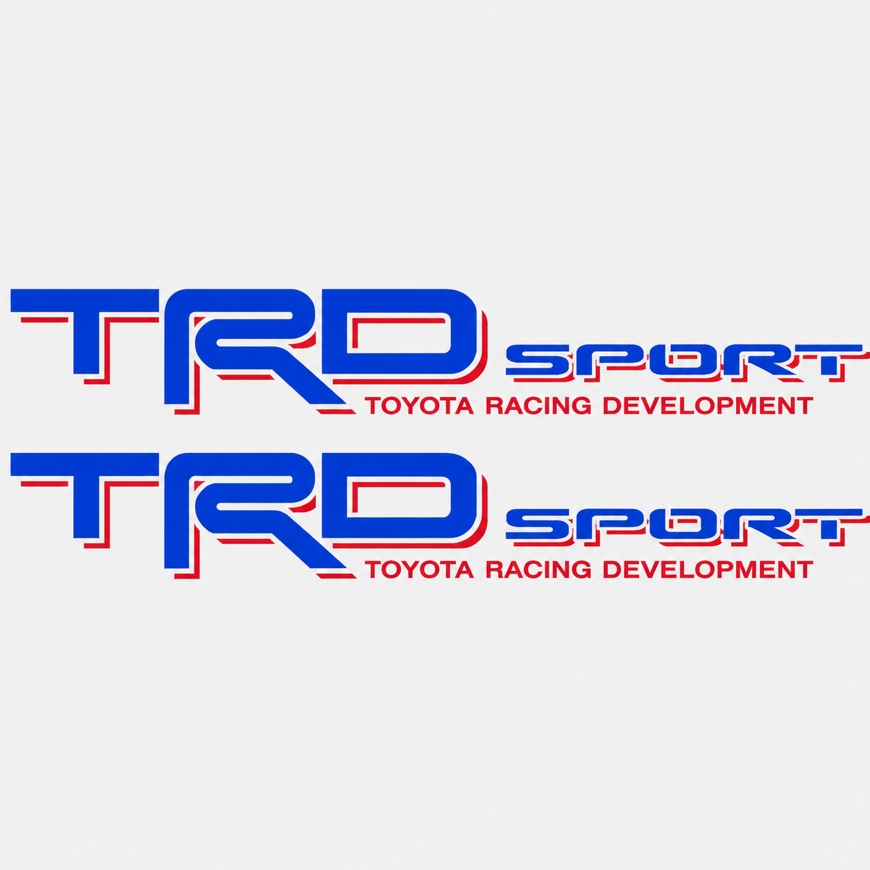 Calcomanías TRD Sport Toyota Racing Development 50.8x7.62 cm – Par en Vinil