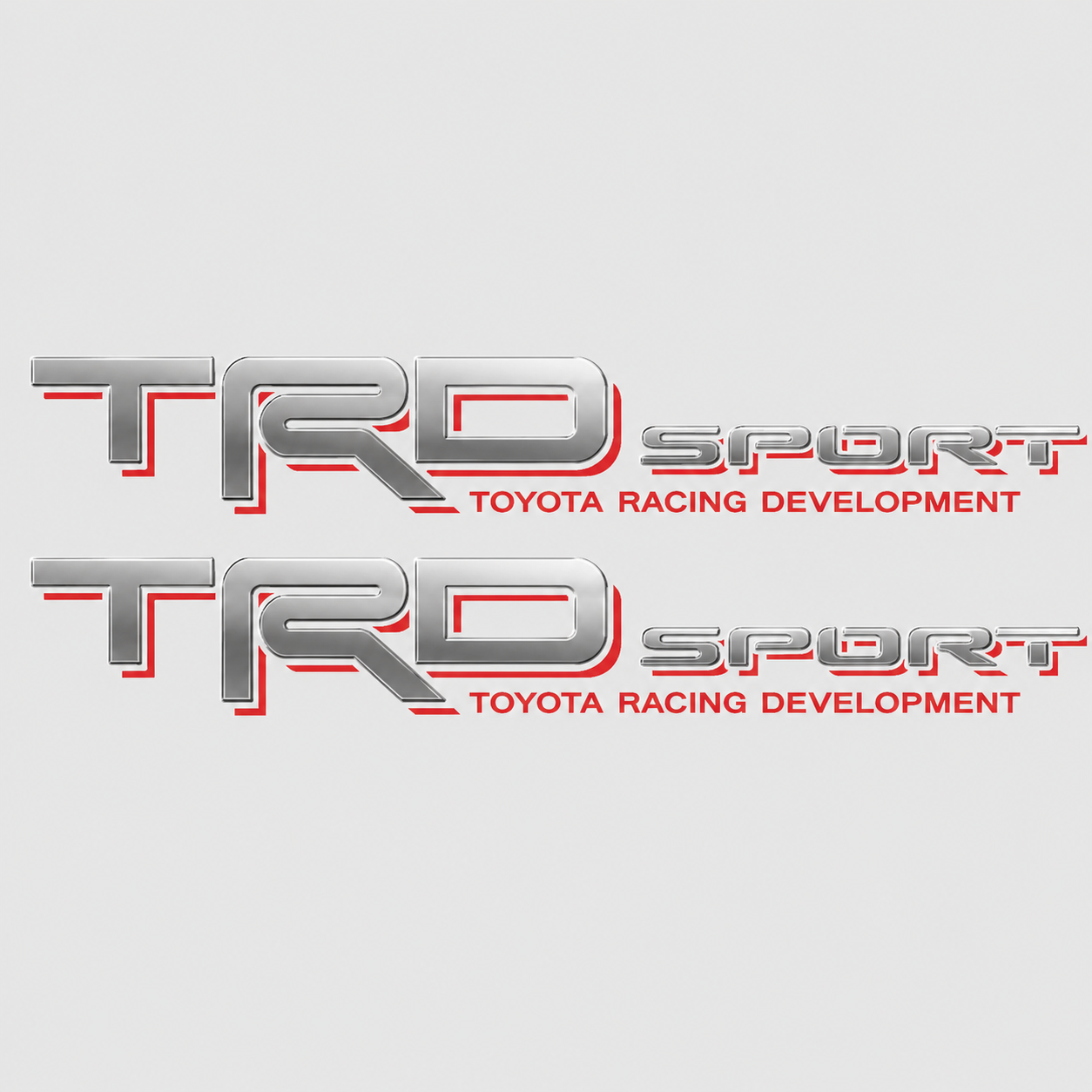 Calcomanías TRD Sport Toyota Racing Development 50.8x7.62 cm – Par en Vinil