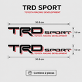 Calcomanías TRD Sport Toyota Racing Development 50.8x7.62 cm – Par en Vinil