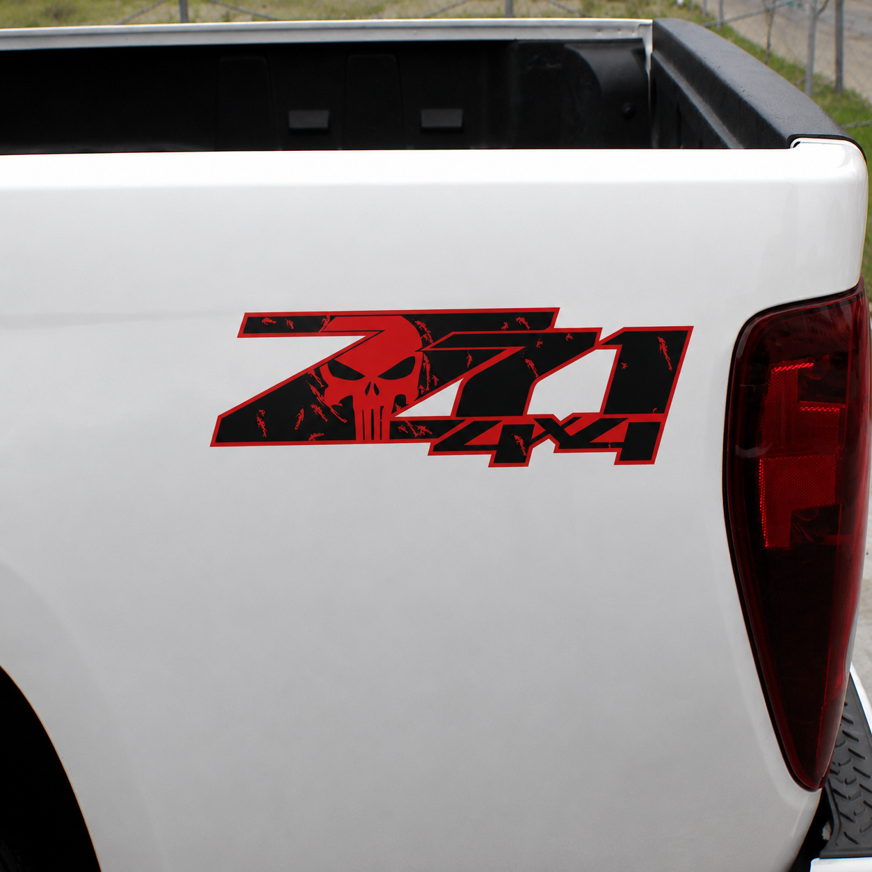 Calcomanías Z71 4X4 Estilo Skull – Diseño Deportivo Off Road