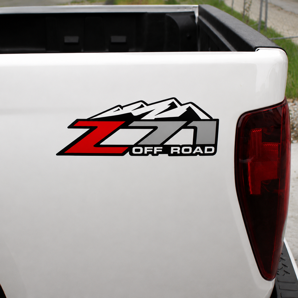 Calcomanías Z71 Off Road con Montaña – Par en Vinil