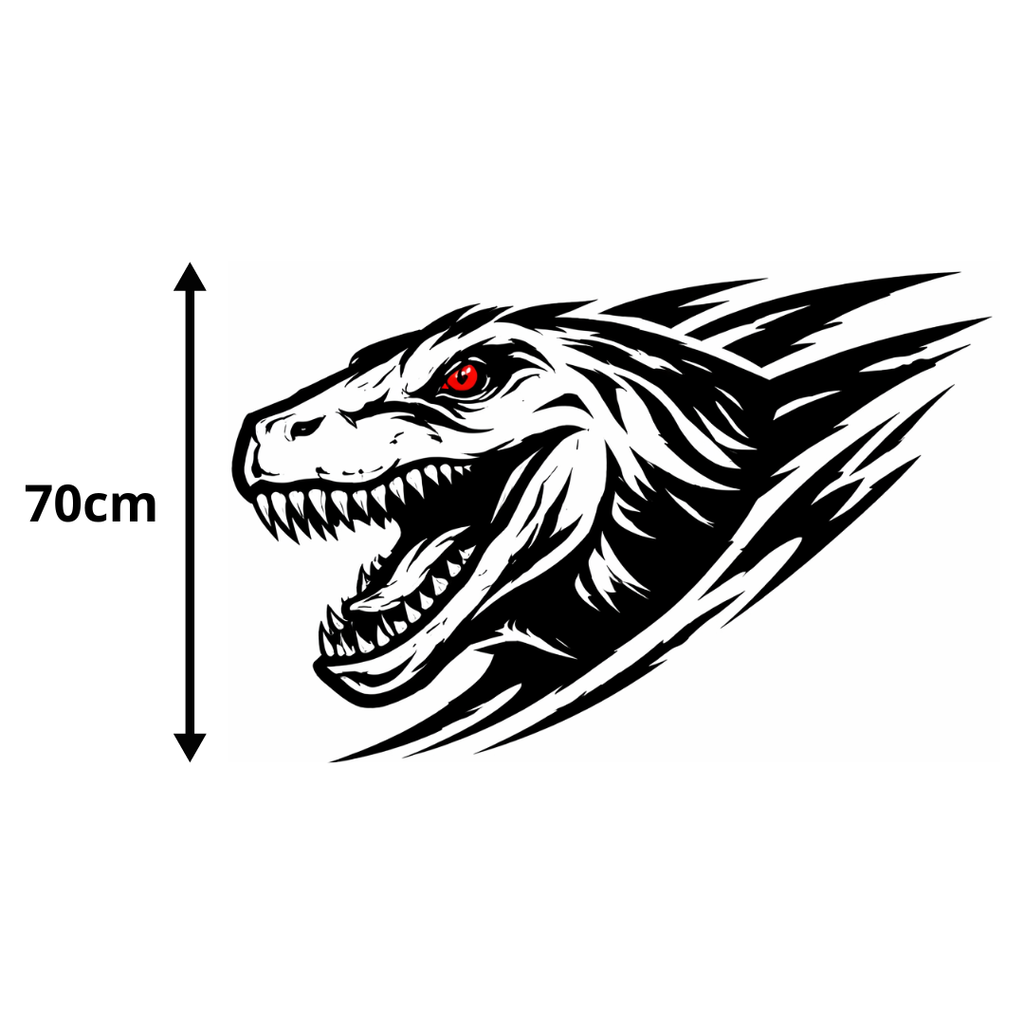Calcomanía Raptor Dinámico 70 cm – Diseño Deportivo Off-Road